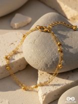 GOLDEN WHISPERS- MINIMALIST MULTI-LAYER GOLD CHAIN BRACELET