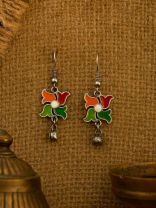 FESTIVE SPIN – VIBRANT PETAL EARRINGS