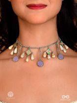 DROPLET DREAM - ENAMELLED CHARM NECKLACE