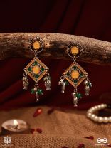 JALRANG – VIBRANT ENAMEL EARRINGS WITH FISH CHARMS