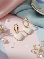 MILK HEART – SOFT MATTE HEART HOOP DANGLER