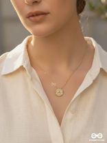 Golden Clover Aura- AUSPICIOUS CLOVER PENDANT