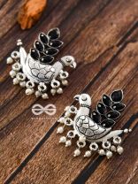 The Embellished Parrots(Onyx Black) - Embellished Oxidised Collection