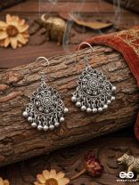 The Motif Circles - The Oxidised Dangler Collection