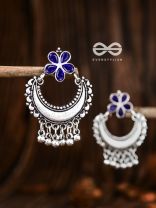 The Floral Moon - Sapphire Blue - The Embellished Oxidised Collection