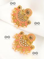 The Marvellous Meenakari Collection - Avani Earrings - Coral