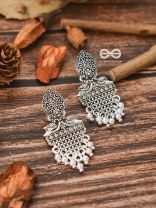 An Artistic Delight - Oxidised Ethnic Earrings