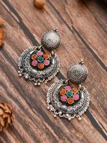 The Peppy Touch - Oxidised Boho Earrings
