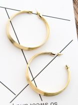 The Layered Oversized Hoops - Golden
