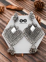 The Artistic Delight - Oxidised Boho Earrings