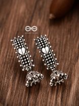 The Bohemian Heart Jhumkis - Tiny Trinket Earrings