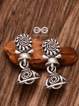The Little Artwork Jhumki - Tiny Trinket Earrings