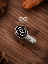 The Little Rose - Oxidised Boho Nosering (Non-piercing)