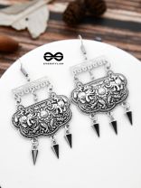 A History Inspired Artwork - Oxidised Boho Earrings
