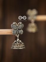 The Little Butterfly Jhumkis - Tiny Trinket Earrings