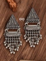 The Bohemian Geometry - Oxidised Boho Earrings