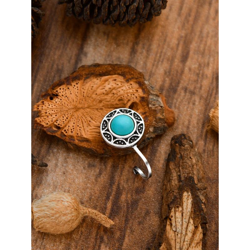 The Elegant Aztecs - Turquoise Boho Nosering