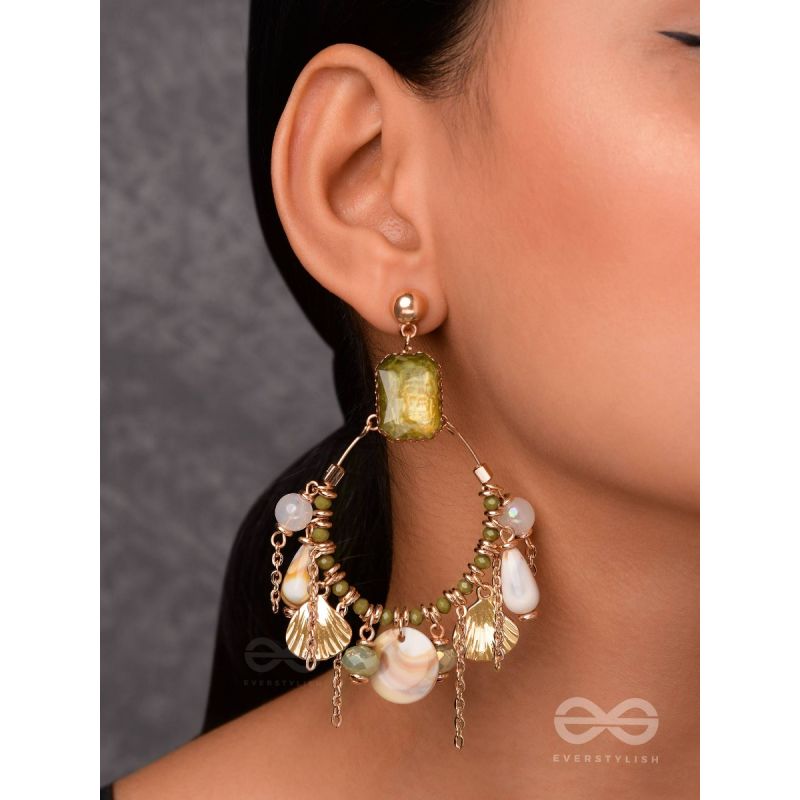 THE TROPICAL COASTLINE - STATEMENT DROP EARRINGS