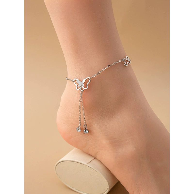 FLUTTERING MELODIES - CASUAL SILVER ANKLET
