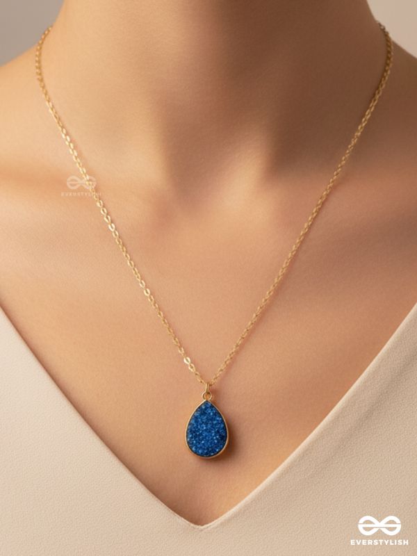 The Enticing Droplet - Embellished Golden Neckpiece