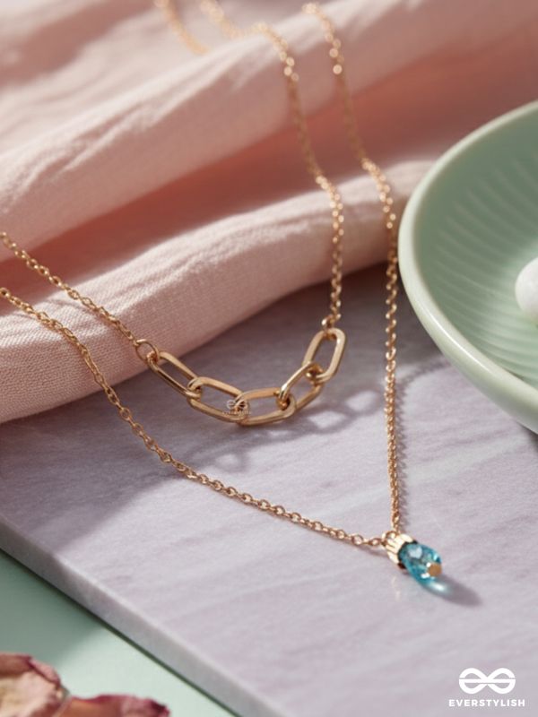 Drop-Dead Dazzling- Golden Layered Necklace