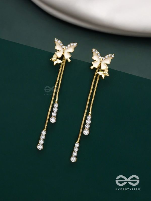 Wings of Glamour- Butterfly Dangle Earrings