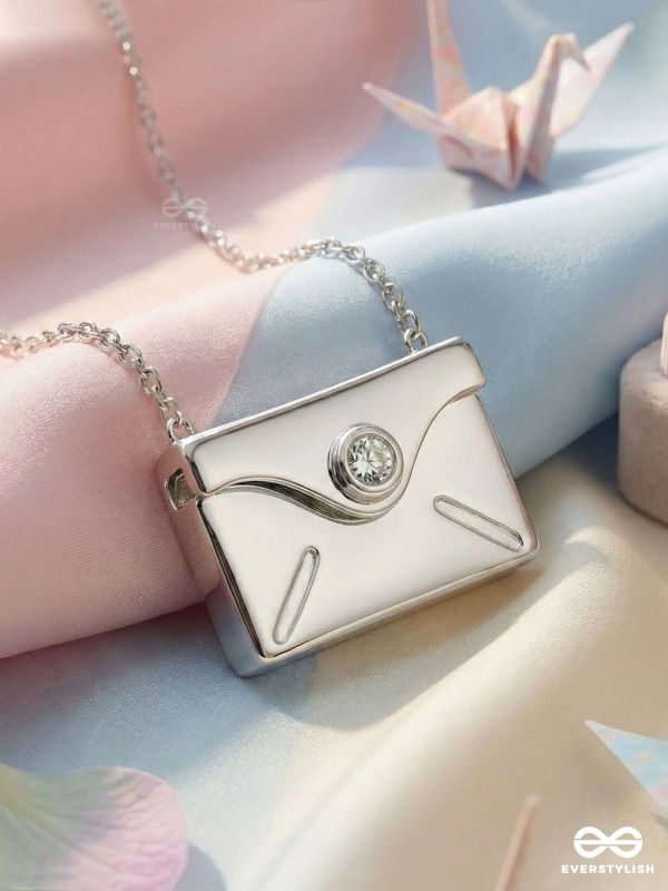 LOCKET OF LOVE - LETTER SHAPED ANTI-TARNISH SILVER PENDANT WITH LUXURY ENGRAVING 
