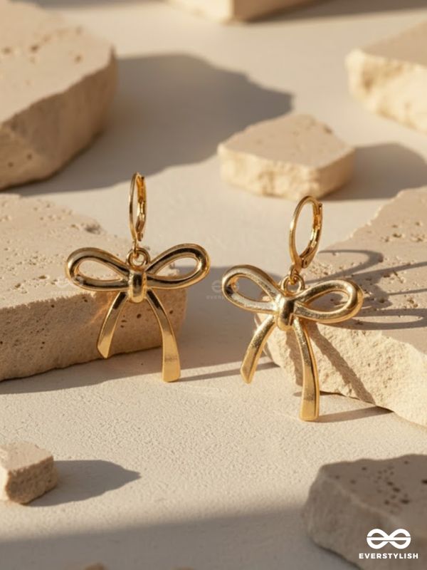 BOWBELLE – DELICATE BOW DROP EARRINGS