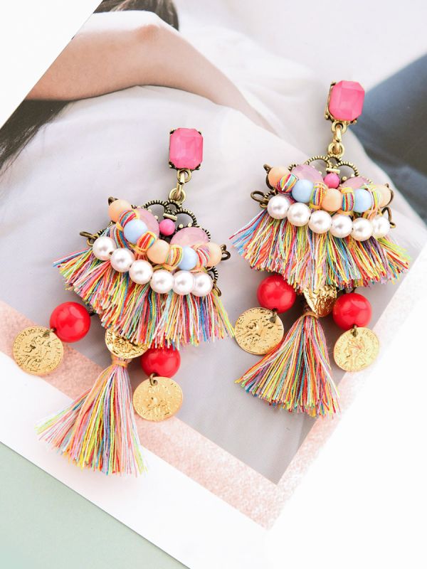 Terrific Tribal Touch Statement Earrings 