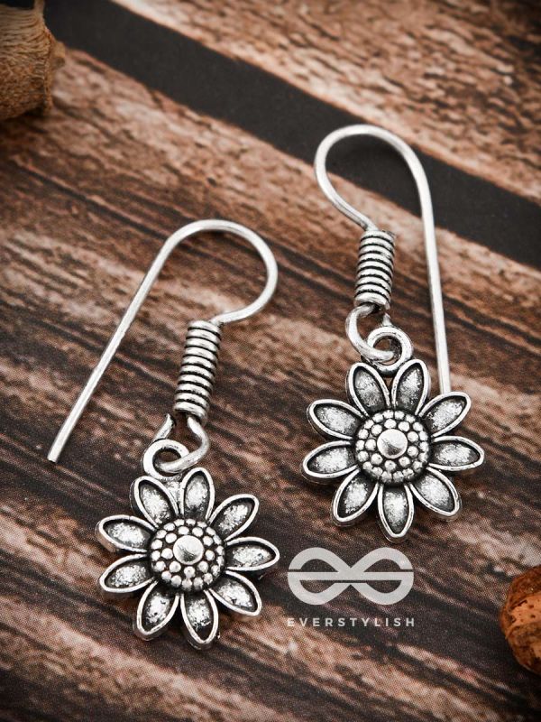 The Cute Floral Danglers - Tiny Trinket Earrings