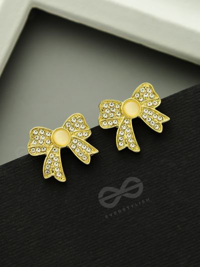 Perfect Presents- CZ and Pearls Studded Golden Earrrings