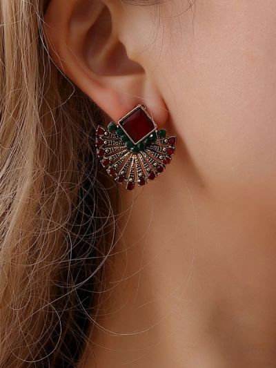 The Chic Ethnicity- Embellished Stud Earrings