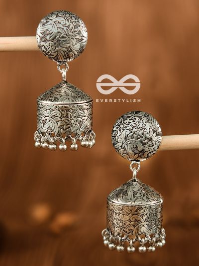 The Intricate Sophistication - Oxidised Boho Earrings