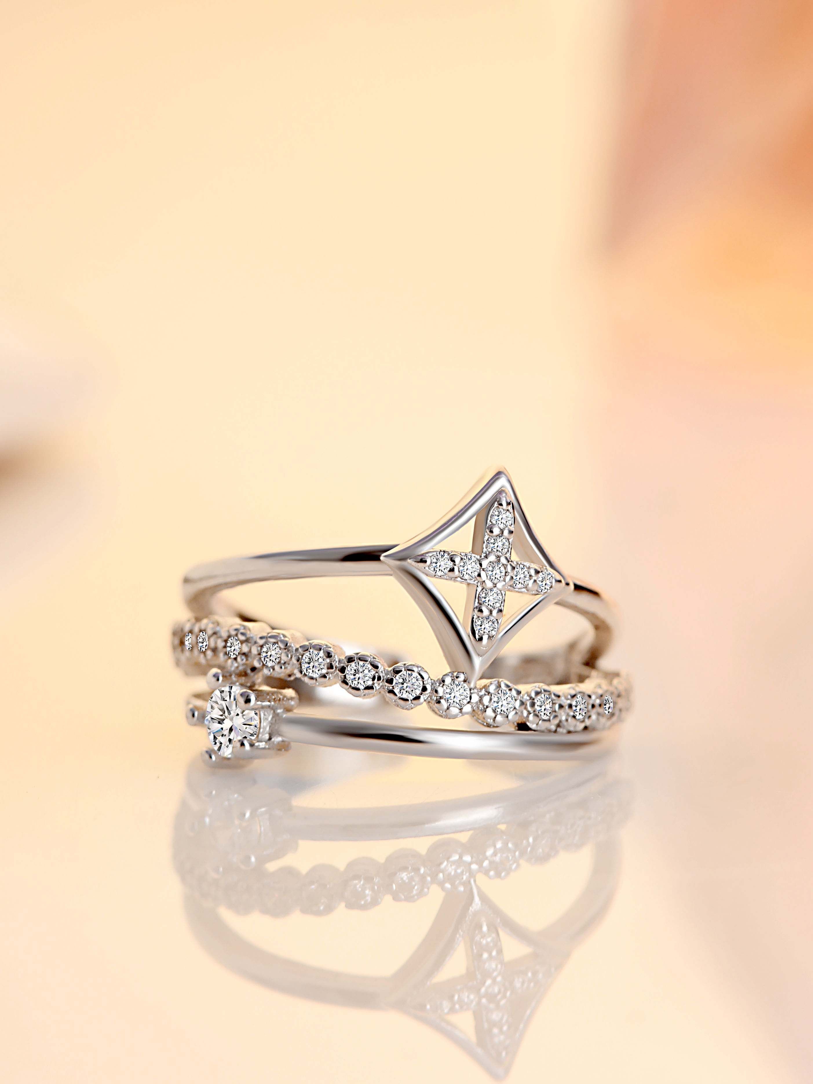 Silver Tempting Triplet Adjustable Cz Ring 1:06 foodstoriesby sonykaur 71 просмотр. everstylish com