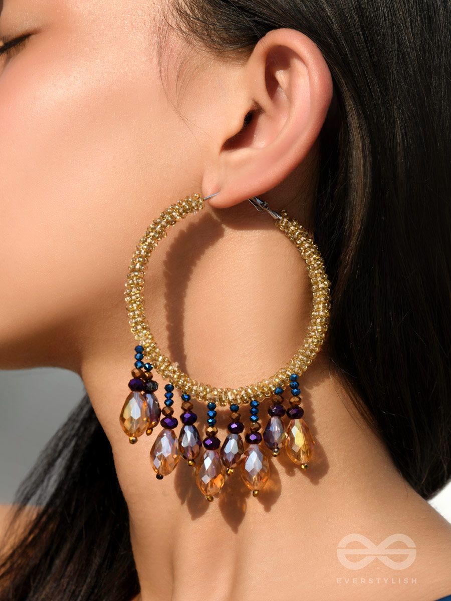 Light Weight Earrings Yellow Color  MK Indian Jewelry