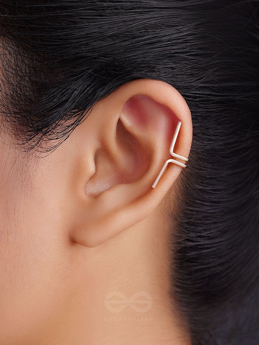 Arzonai microencrusted zircon flower asymmetric earrings ear clip one ear  bone super fairy temperament personality earrings