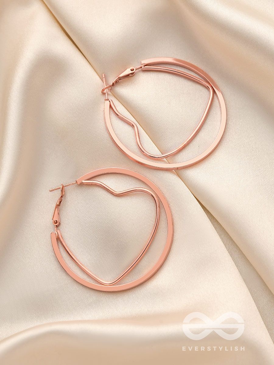 9ct Rose Gold, 2.5x20mm Polished Hoop Earrings | Stewart Dawsons