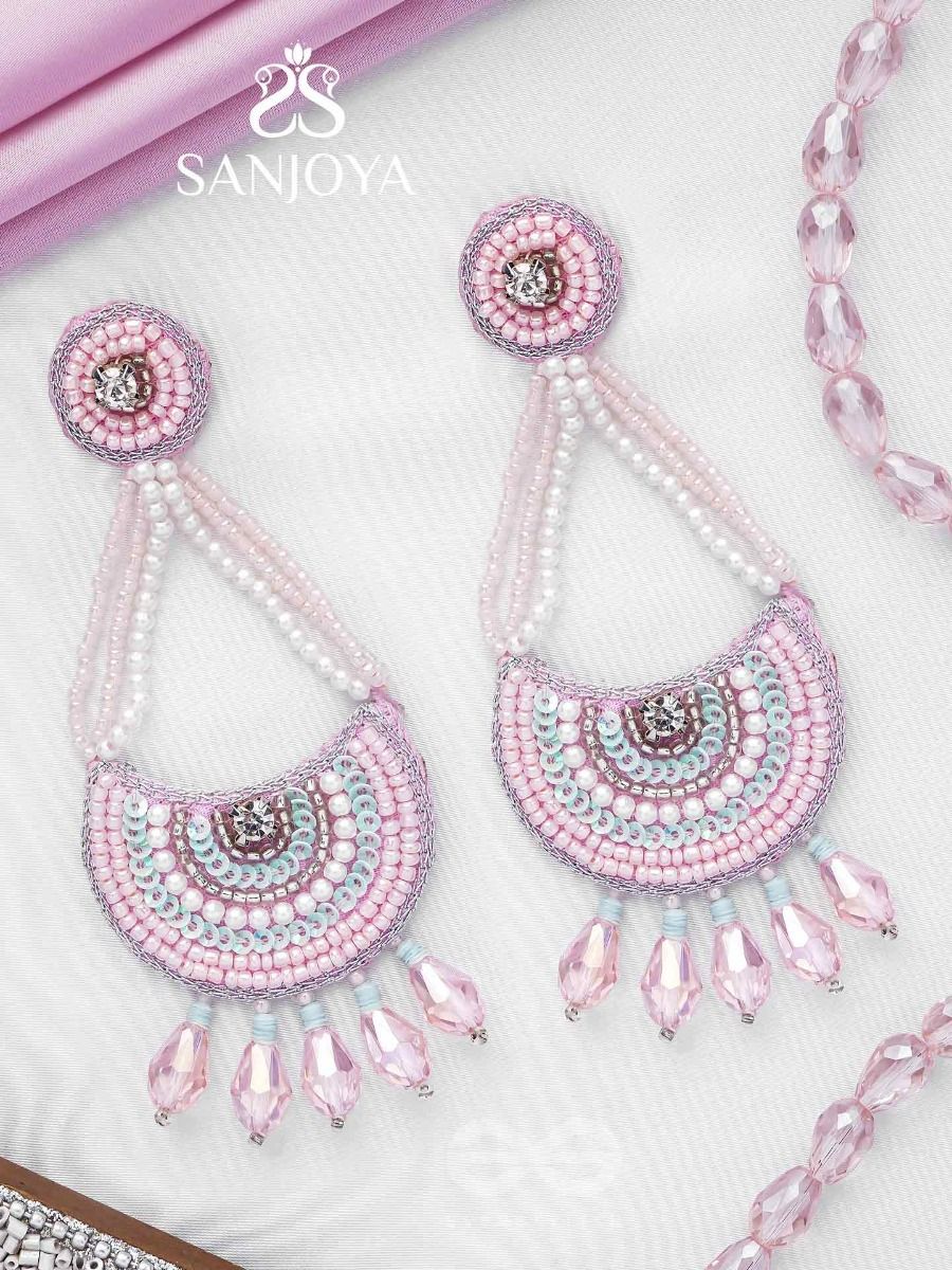 Earrings : Blush pink crystal earrings | Blush pink Swarovski crystal stud  earrings by Eldo | Pink stud earrings, Pink crystal earrings, Blush pink  earrings