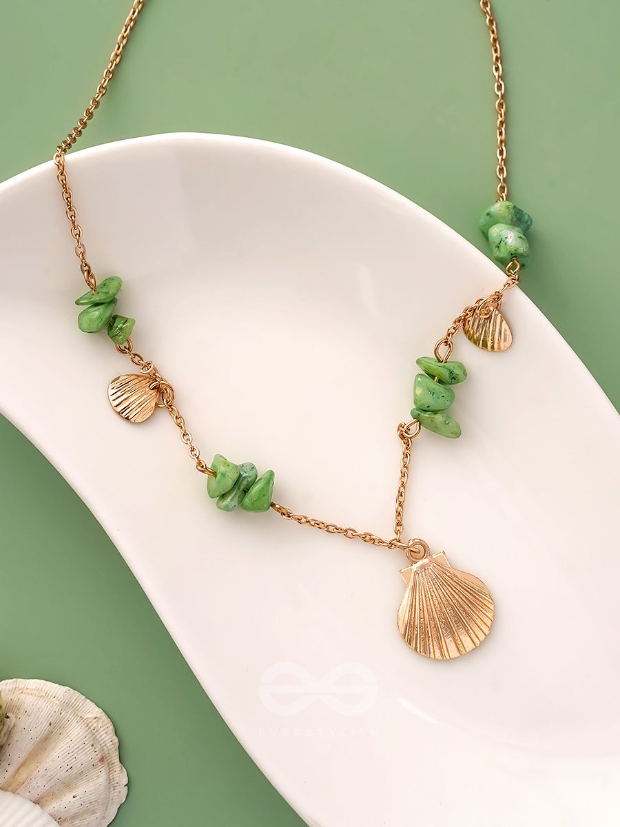 Glam shell i sale love you necklace