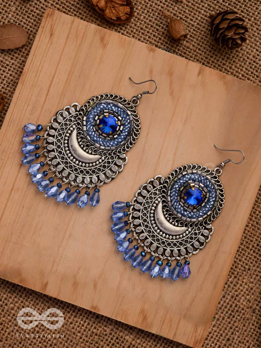 Buy Blue Handcrafted Silver Earrings | ARSSE571/ARDI15DEC | The loom