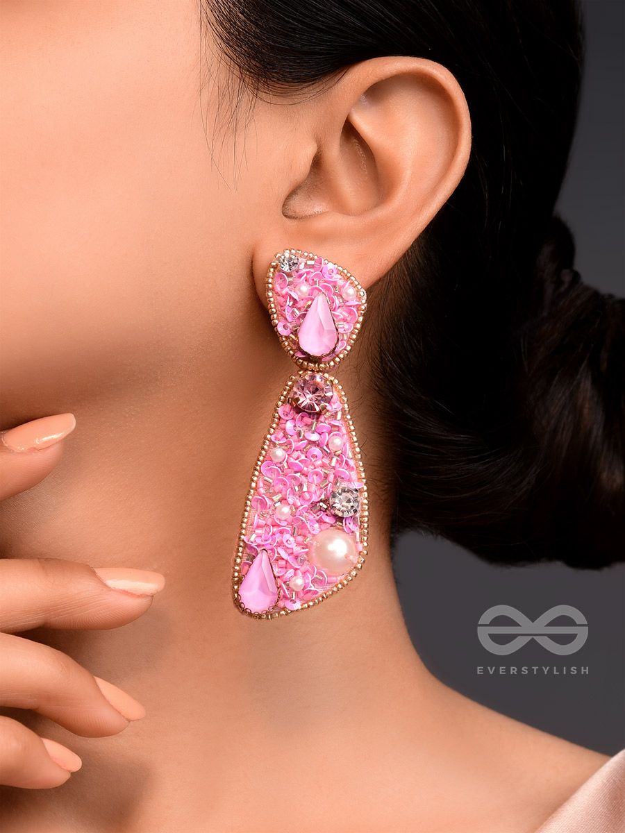 Jumana Pink Earrings  I Jewels