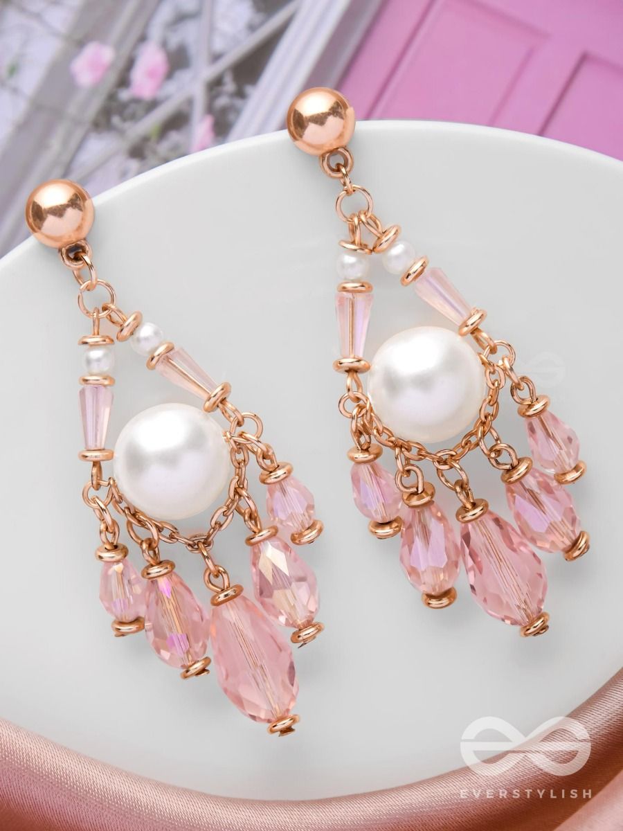 Amazon.com: Light Pink Acrylic Flower Drop Earrings In Silver Tone - 55mm  L: Clothing, Shoes & Jewelry