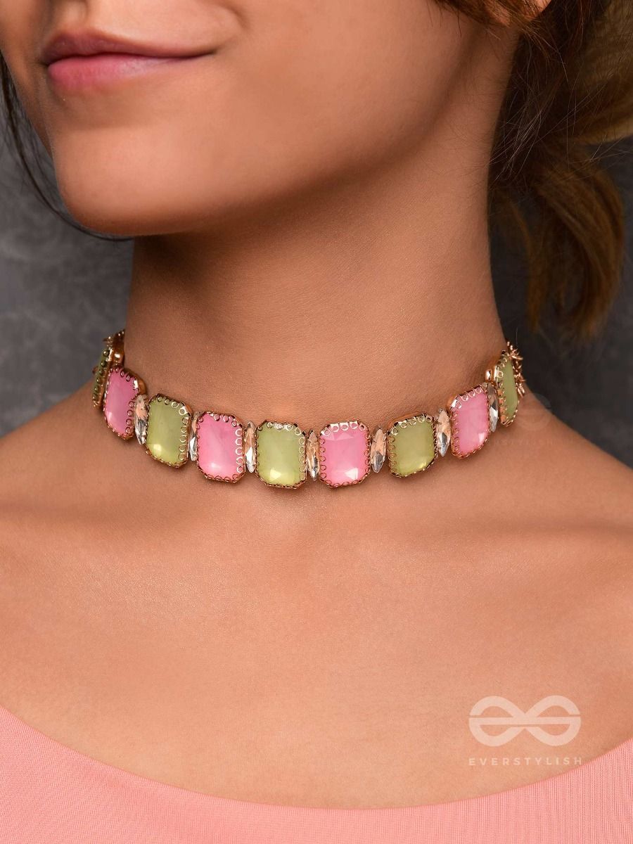 Blush Beaded Choker Necklace