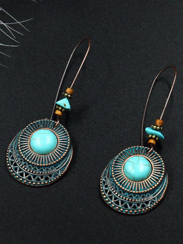 boho turquoise earrings