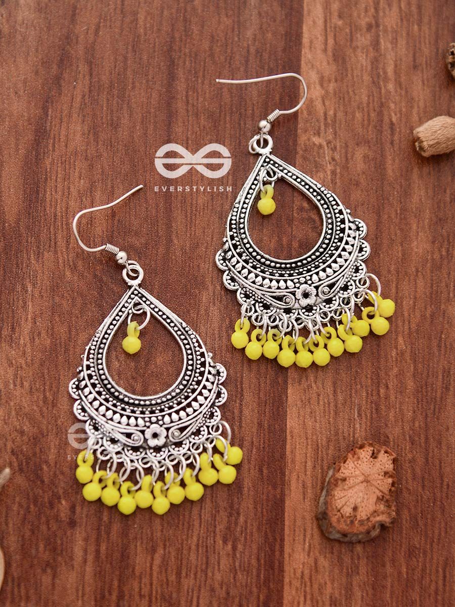 Earrings & Studs | Yellow Colour Earrings | Freeup