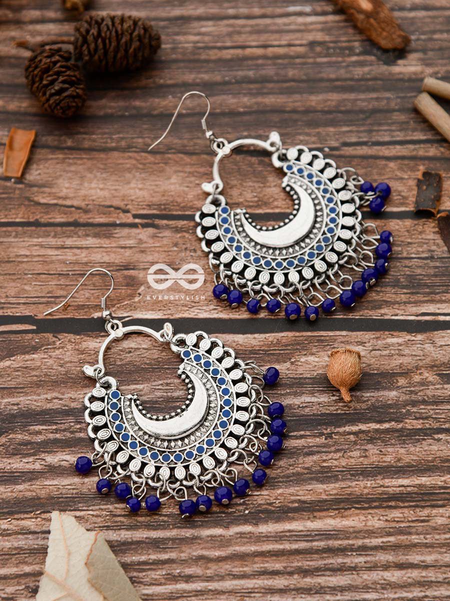 The Nityagata Silver Chand Bali Earrings-Buy Silver Jewellery Online — KO  Jewellery