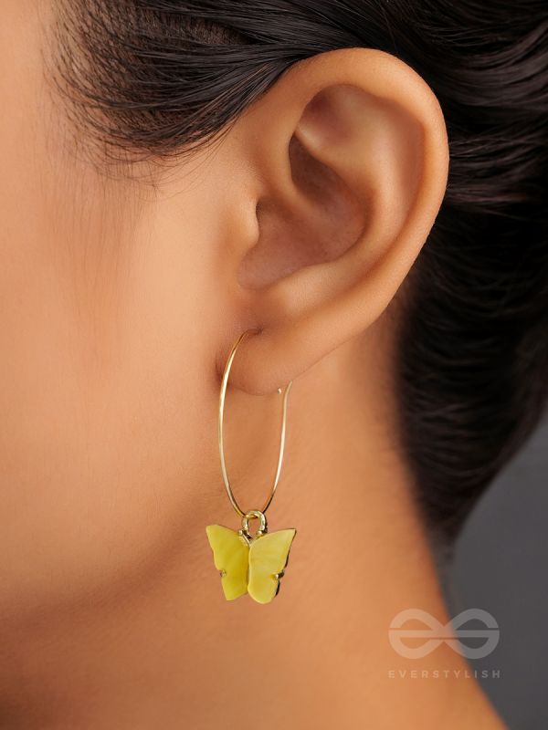 Mariposa Large Earrings with 18k Gold | By Aris