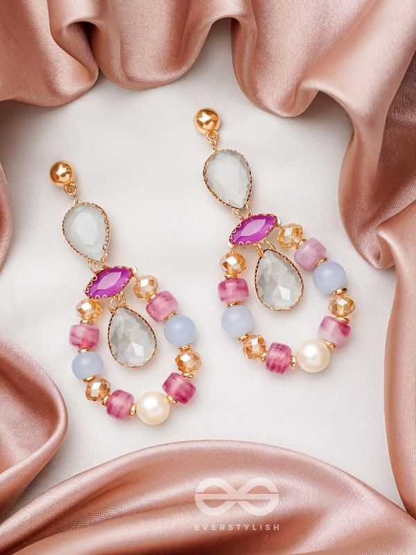 The Spring Palette- Golden Embellished Earrings