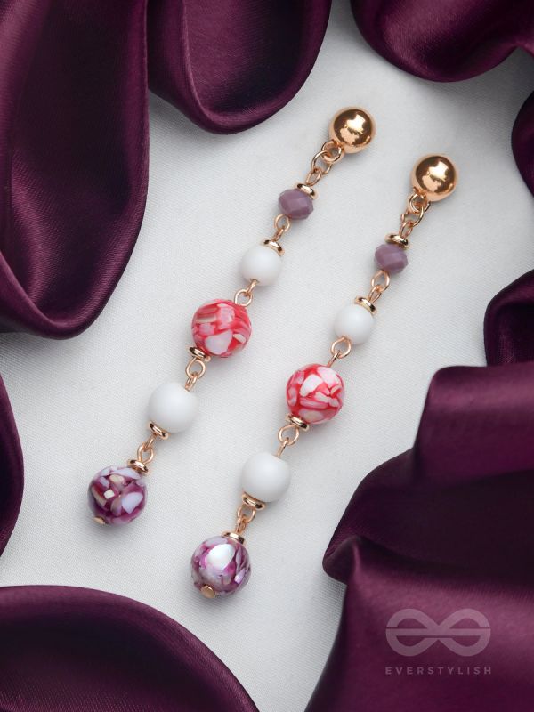 The Blossom Boulevard- Golden Embellished Earrings