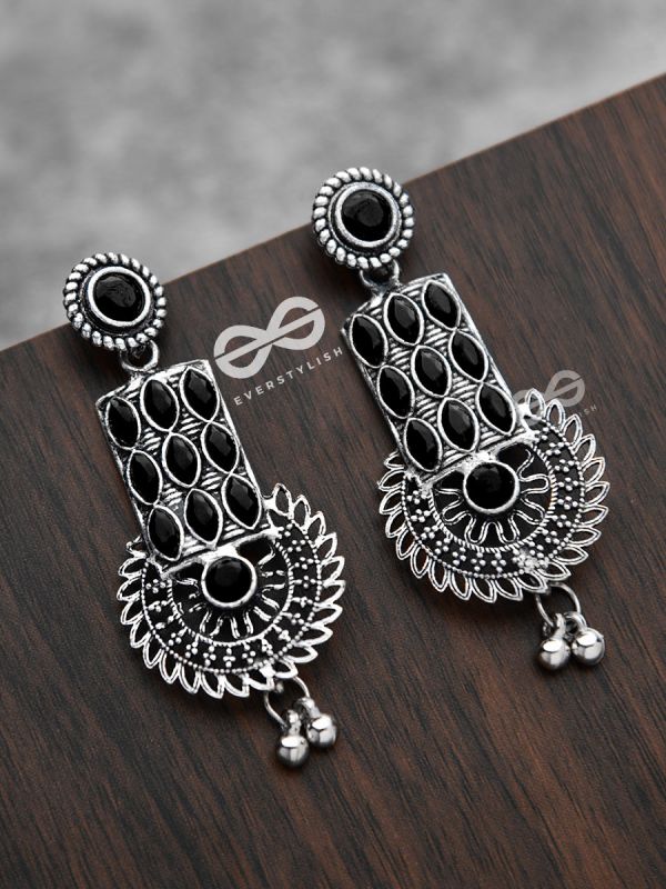 The Studded Artistry - Onyx Black - The Embellished Oxidised Collection